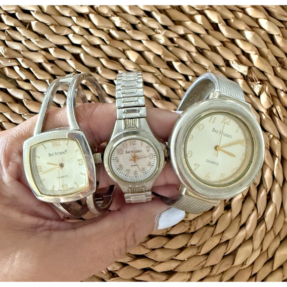 Bay Studio Accessories - Vintage Bay Studio Watch Lot of 3 | Women’s Fashion Watches | Gold Tone | Repair